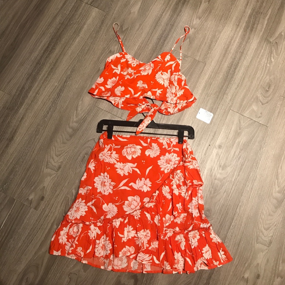Two piece printed summer set